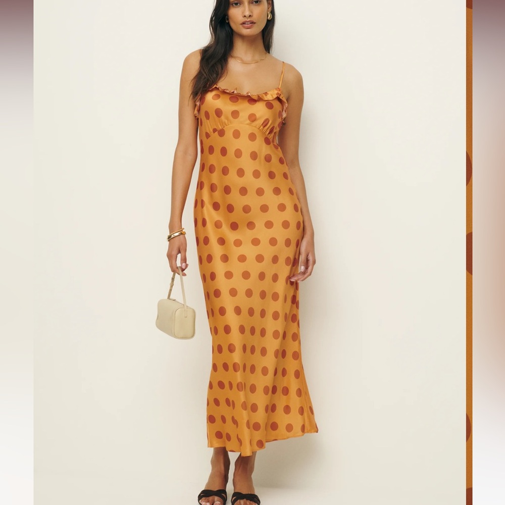 REFORMATION Aribella Silk Dress